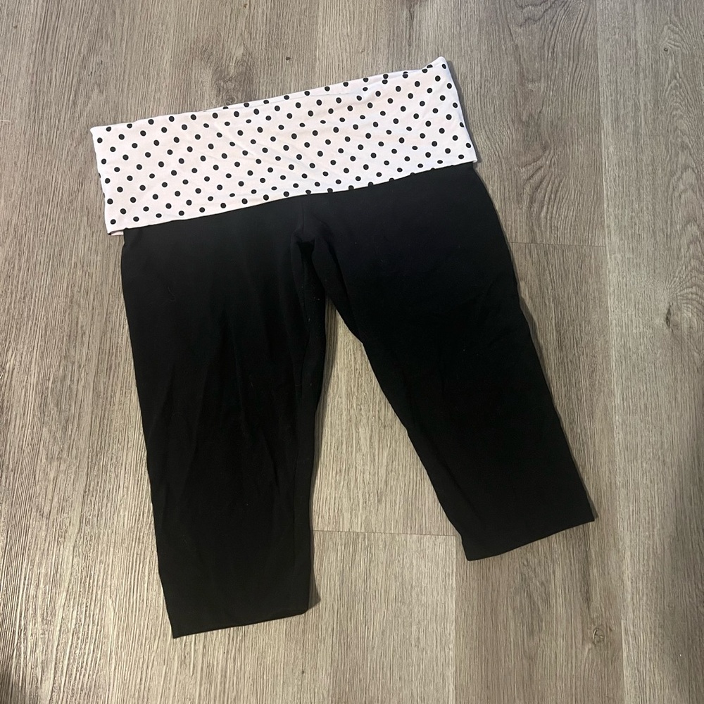 Viral PINK Polka Dot Capris - Foldover